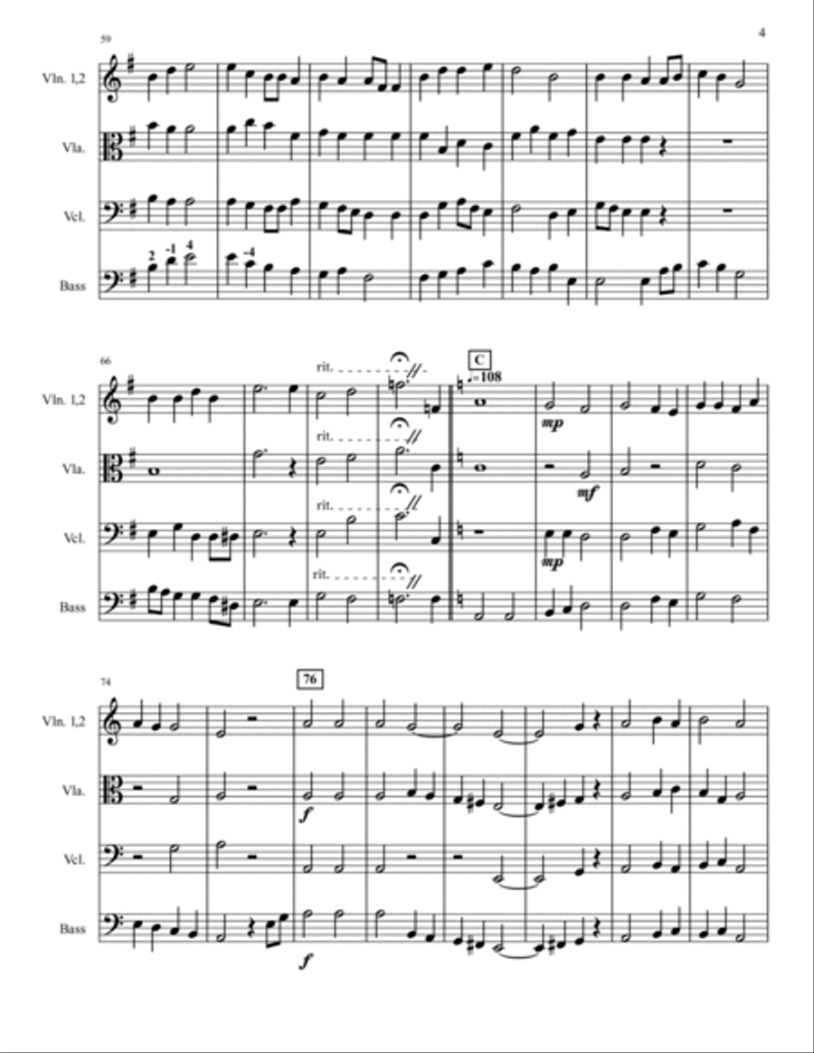The Seafarer's Journey String Orchestra scores gallery preview page 4