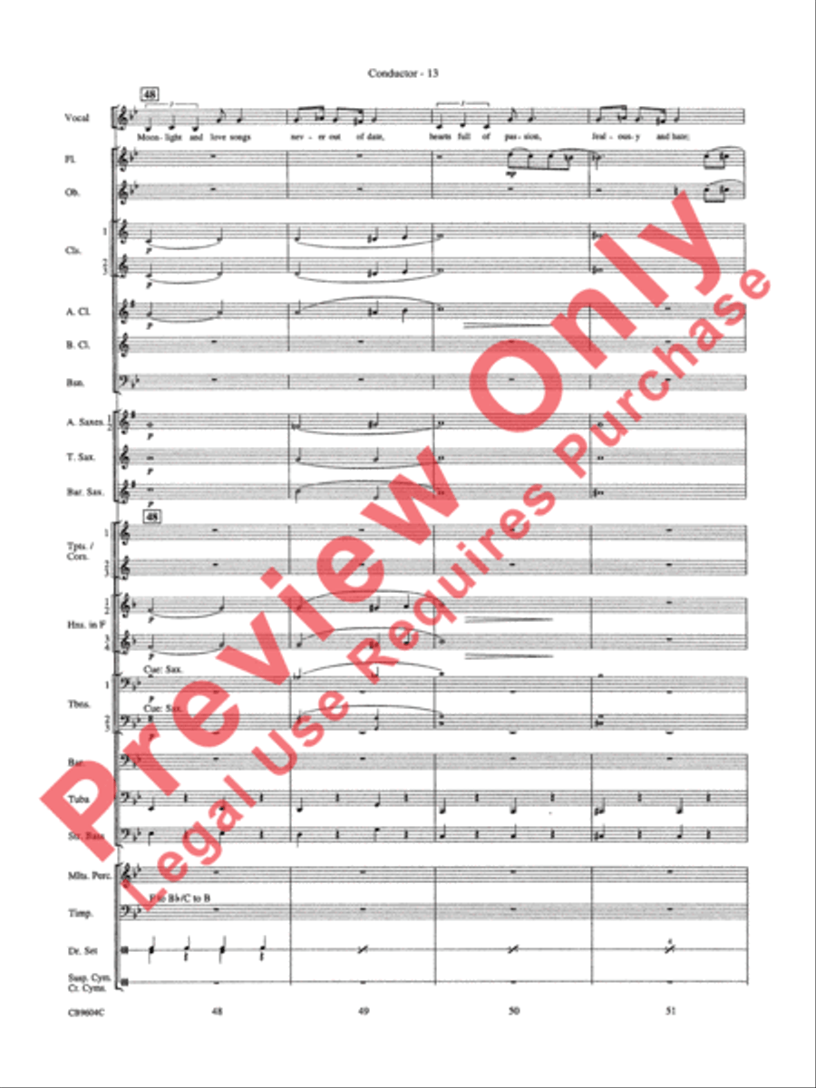 As Time Goes By Concert Band scores gallery preview page 16