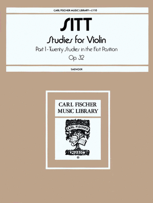 Book cover for Studies For Violin