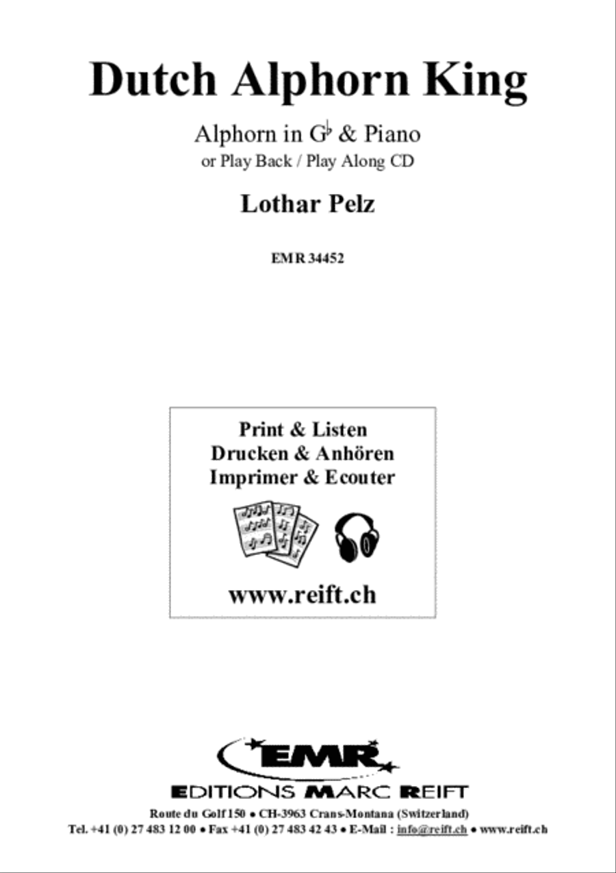 Dutch Alphorn King Piano Accompaniment scores gallery preview page 2