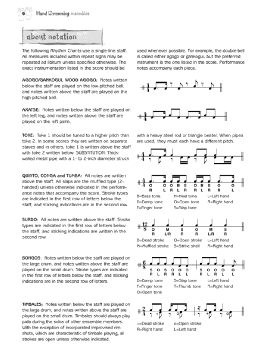 Hand Drumming Ensembles Drums scores gallery preview page 6