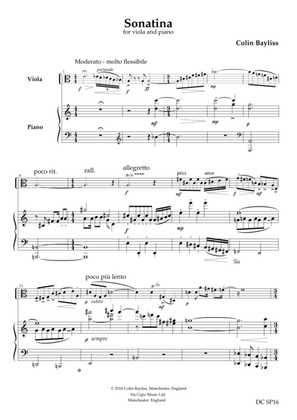 Sonatina for viola and piano