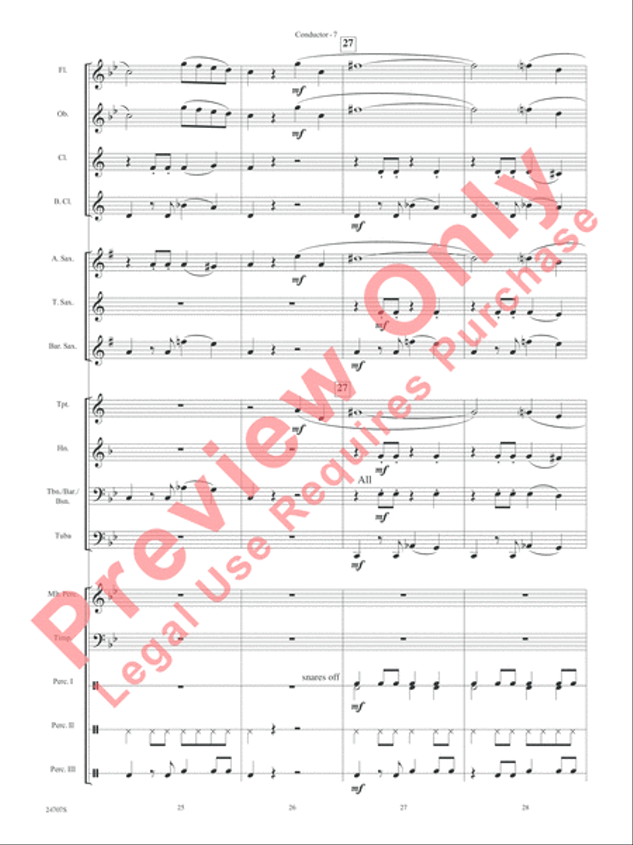 Hooroosh! Concert Band scores gallery preview page 9