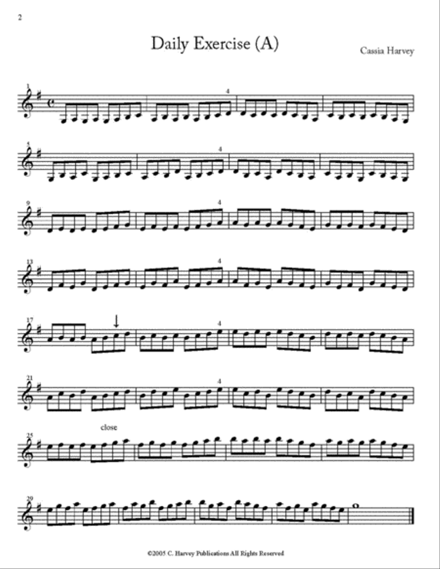 Warming Up for Violin, Book Two Violin scores gallery preview page 2