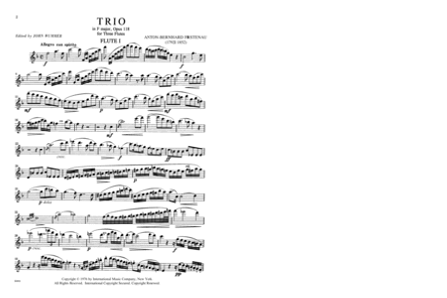 Trio, Opus 118 Flute Trio scores gallery preview page 2