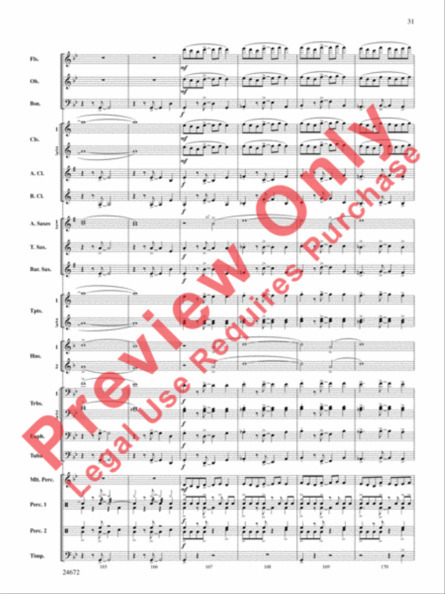 Buenaventura Concert Band scores gallery preview page 32
