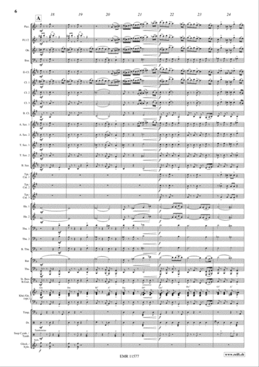 Flight To Buenos Aires Concert Band scores gallery preview page 7