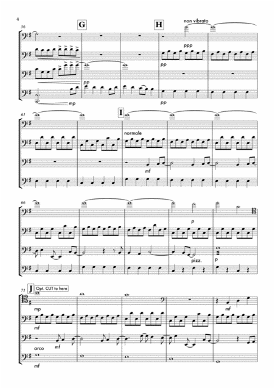 A Million Dreams String Quartet scores gallery preview page 4