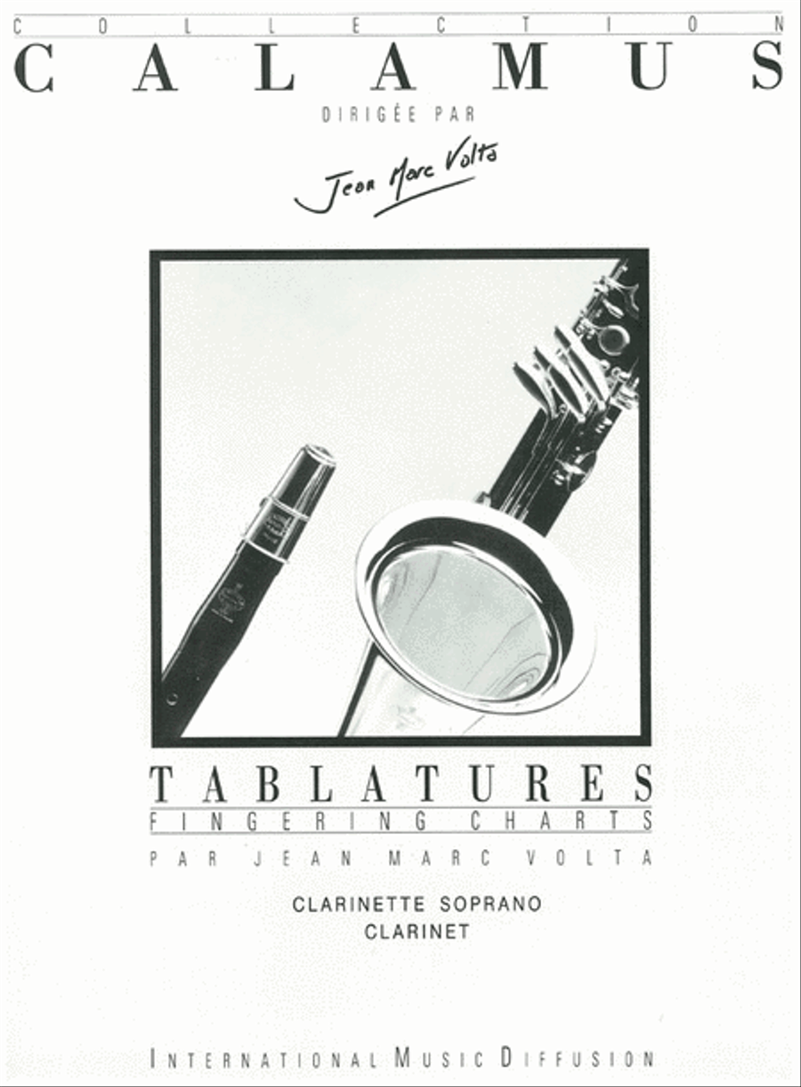 Tablature Clarinette Tablature Clarinette Clarinet Solo scores gallery preview page 1