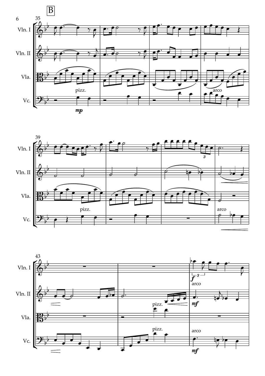 Bohemian Rhapsody String Quartet scores gallery preview page 6