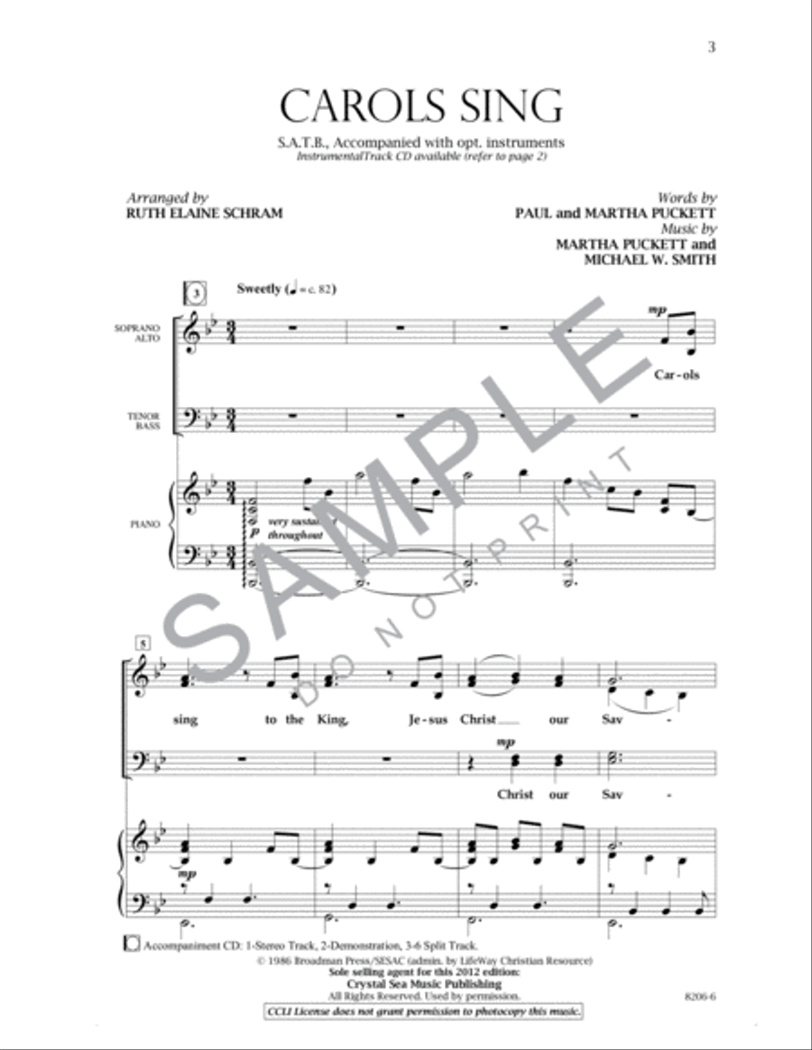 Carols Sing 4-Part scores gallery preview page 2