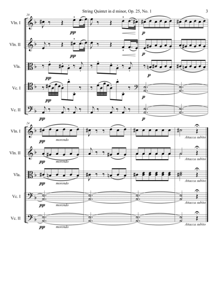 String Quintet in d minor, Op. 25, No. 1