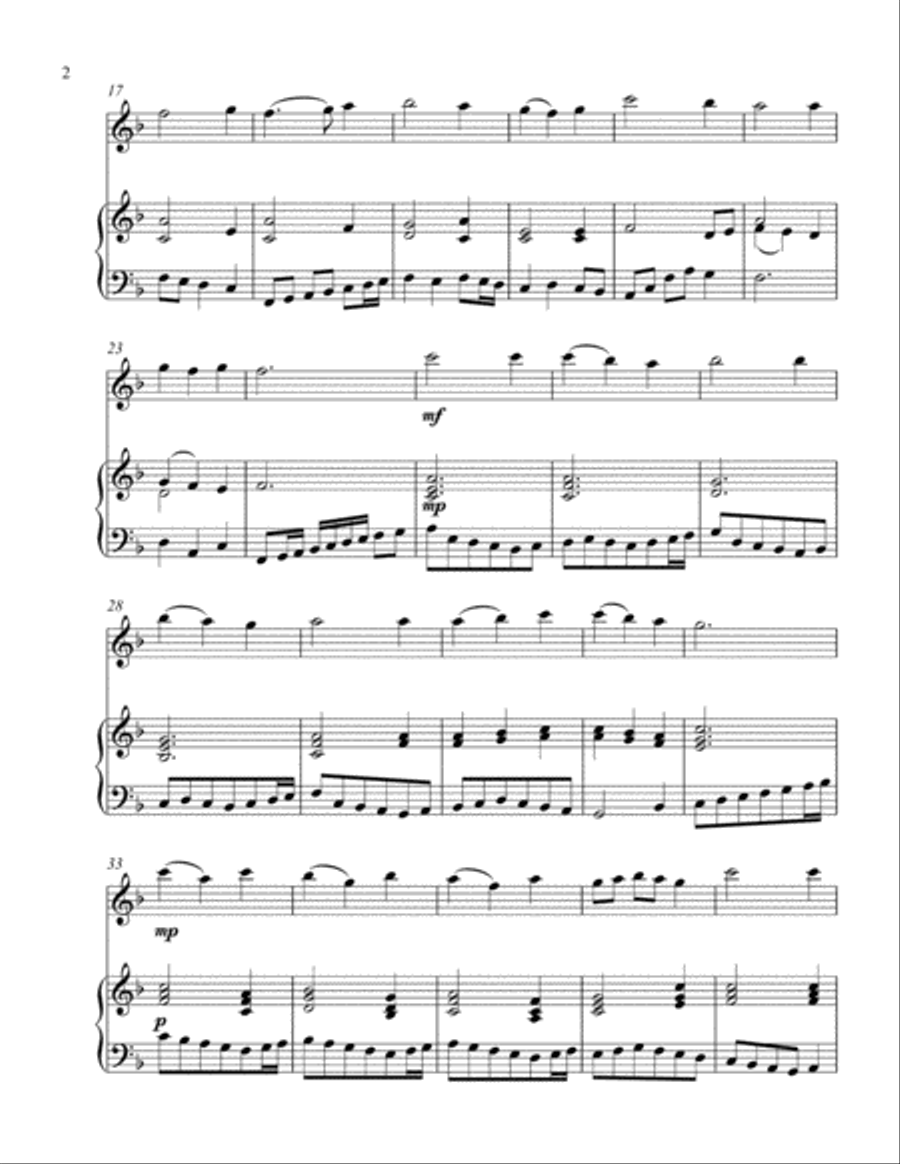Come, Thou Long Expected Jesus (treble C instrument solo) Piccolo scores gallery preview page 3