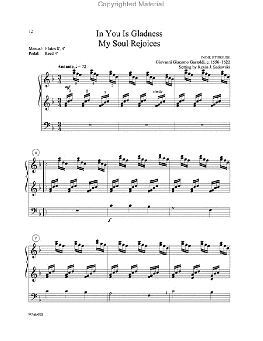 Twelve Hymn Preludes Organ scores gallery preview page 5