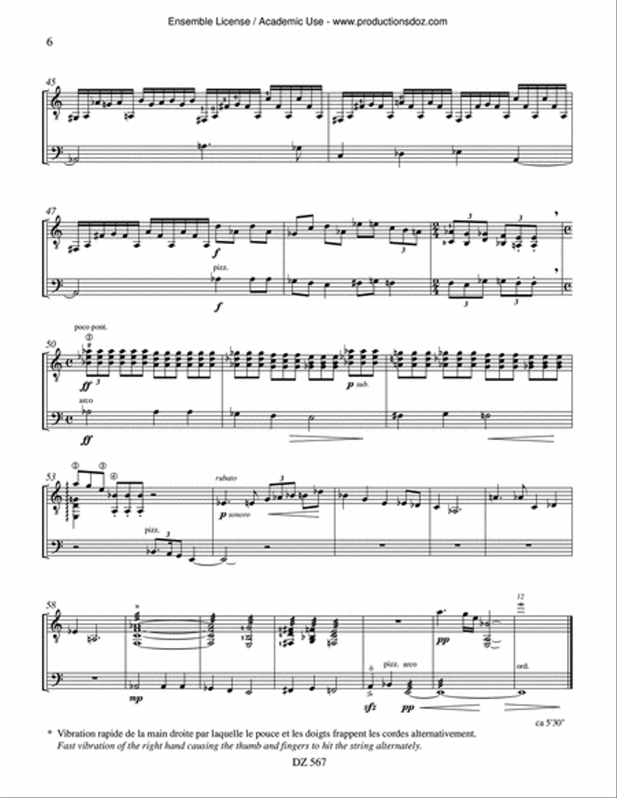 Lamento Lamento Double Bass scores gallery preview page 6
