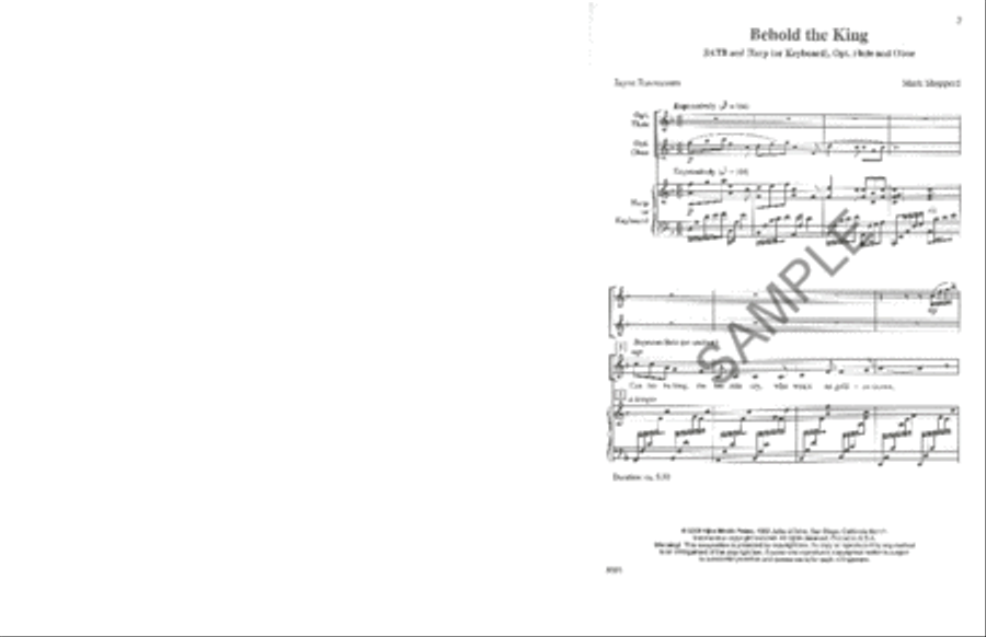 Behold the King 4-Part scores gallery preview page 2