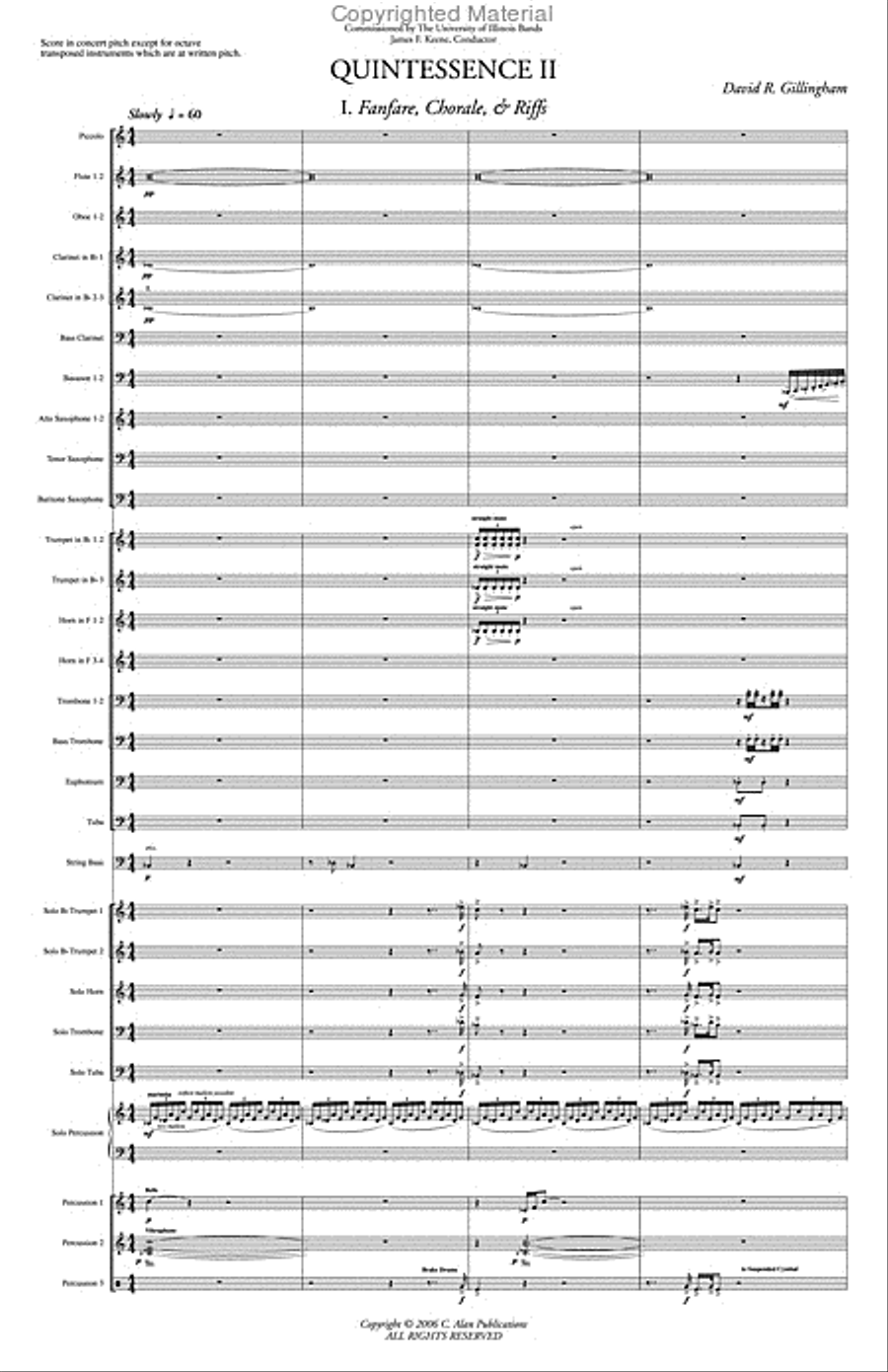 Quintessence II Concert Band scores gallery preview page 2
