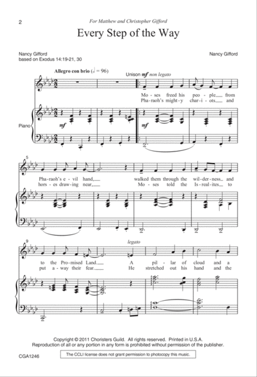 Every Step of the Way Every Step of the Way Choir scores gallery preview page 2