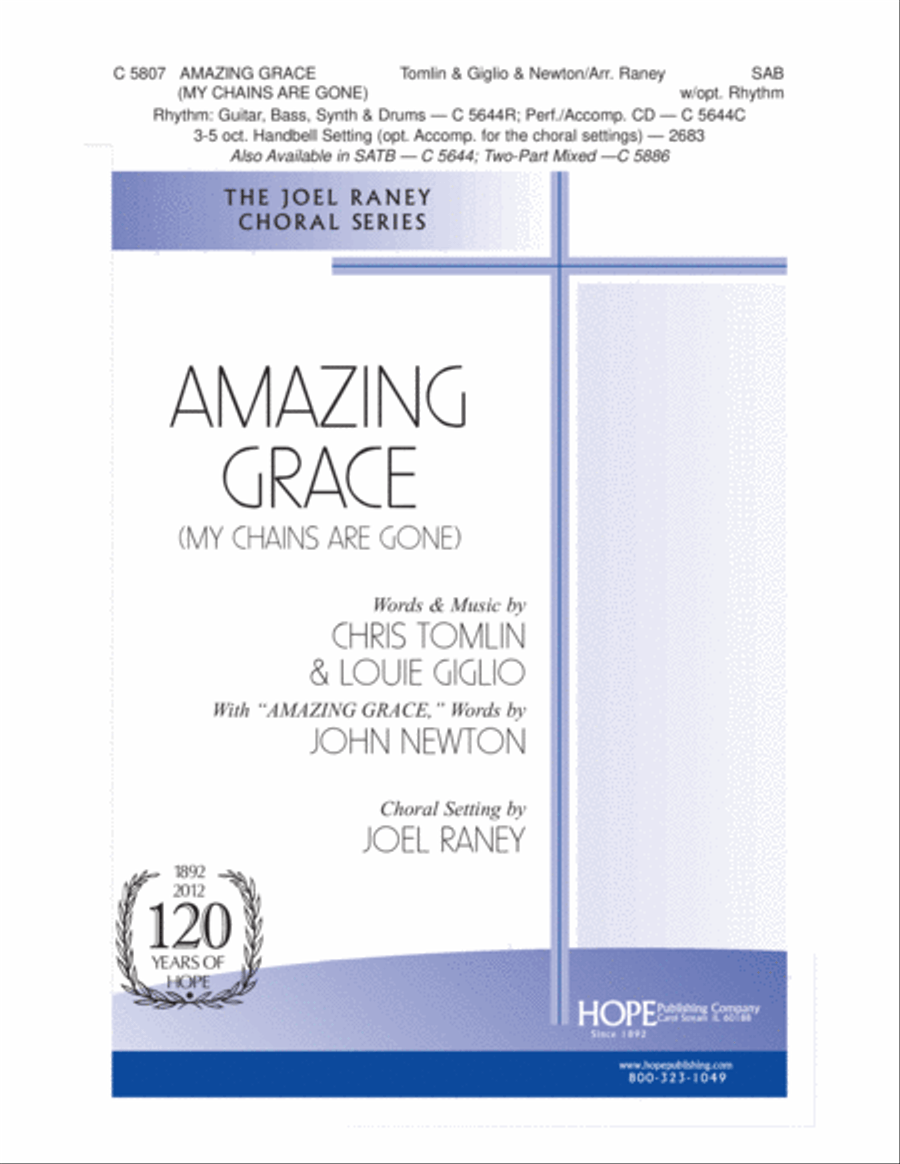 Amazing Grace (My Chains Are Gone) 3-Part scores gallery preview page 1