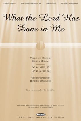 Book cover for What The Lord Has Done In Me - Anthem