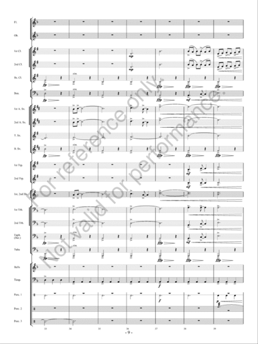Avalanche! Concert Band scores gallery preview page 10