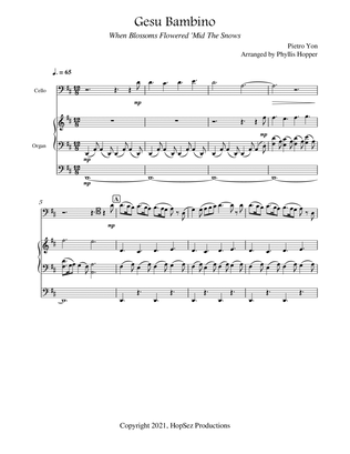 Gesu Bambino - cello + organ