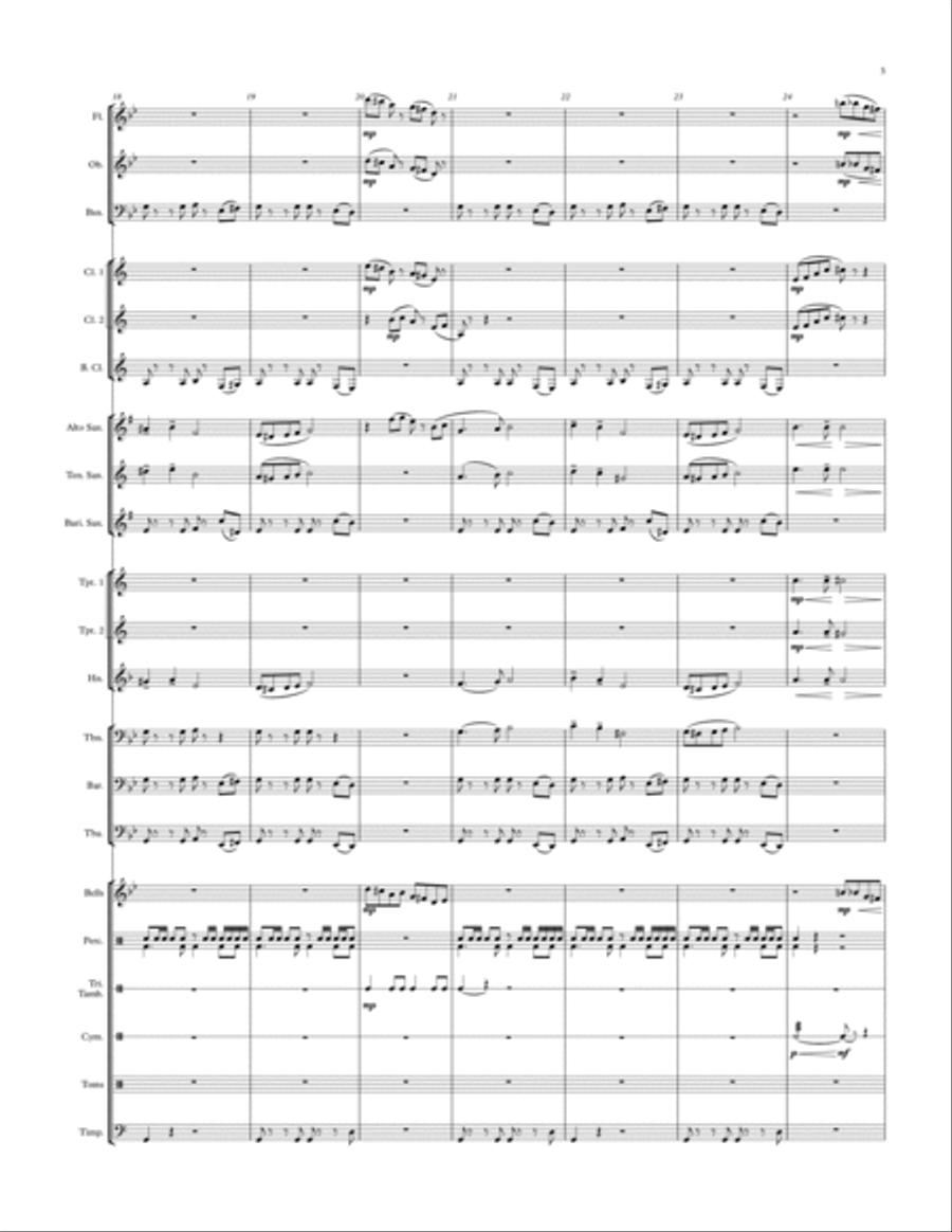 Ancient Egypt - for concert band Concert Band scores gallery preview page 3