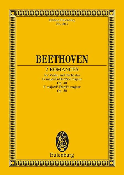 Two Romances for Violin and Orchestra
