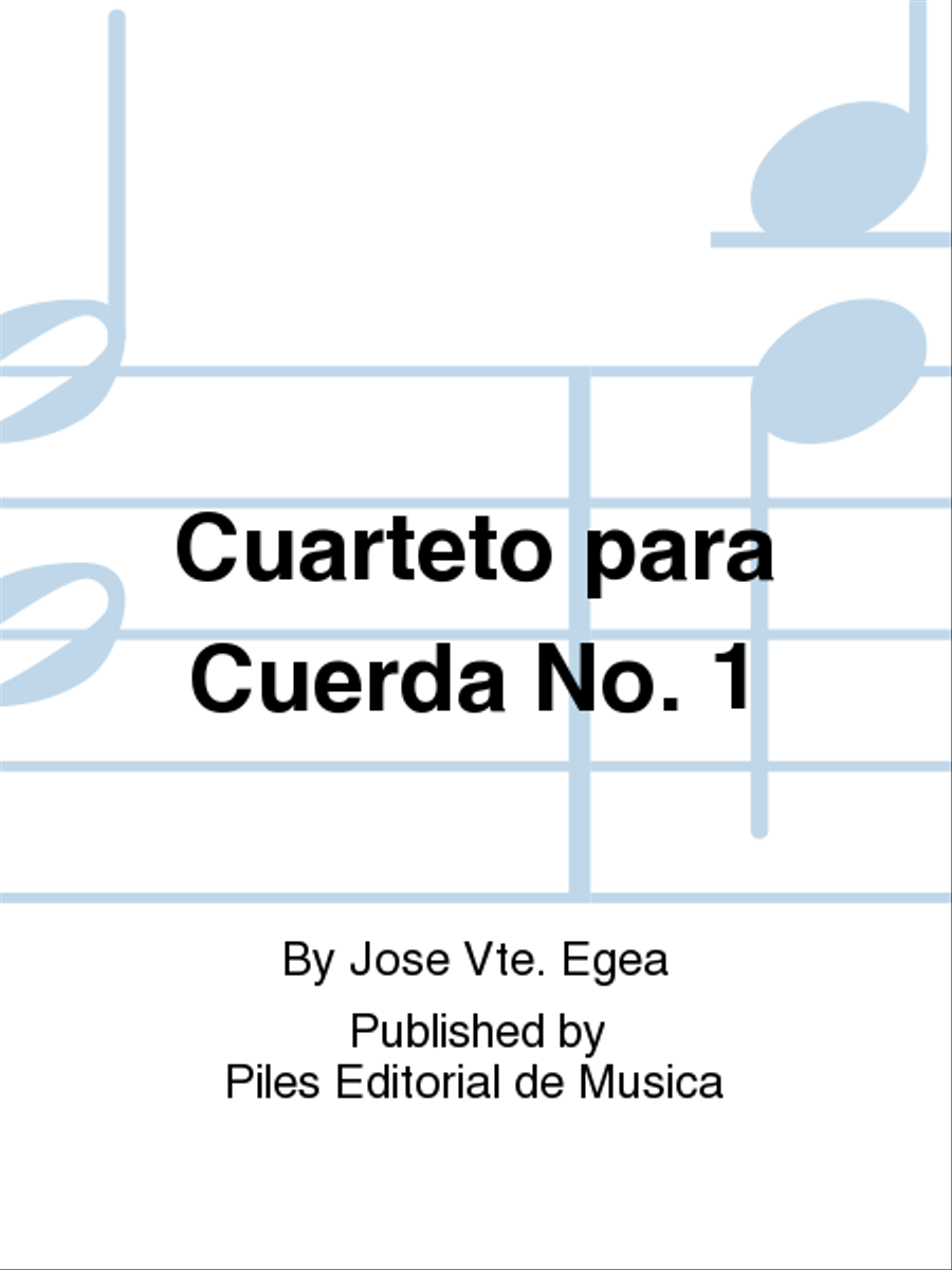 Cuarteto para Cuerda No. 1 String Quartet scores gallery preview page 1