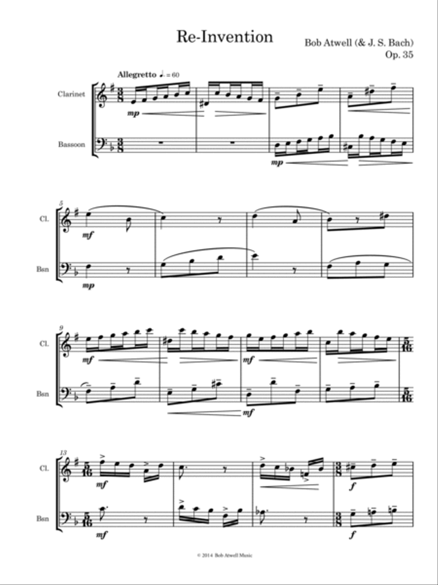 Re-Invention Woodwind Duet scores gallery preview page 3