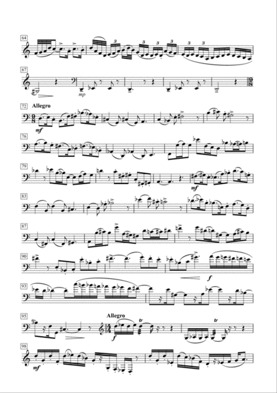 L'òliba (La lechuza) for Bass Clarinet Solo Bass Clarinet scores gallery preview page 3