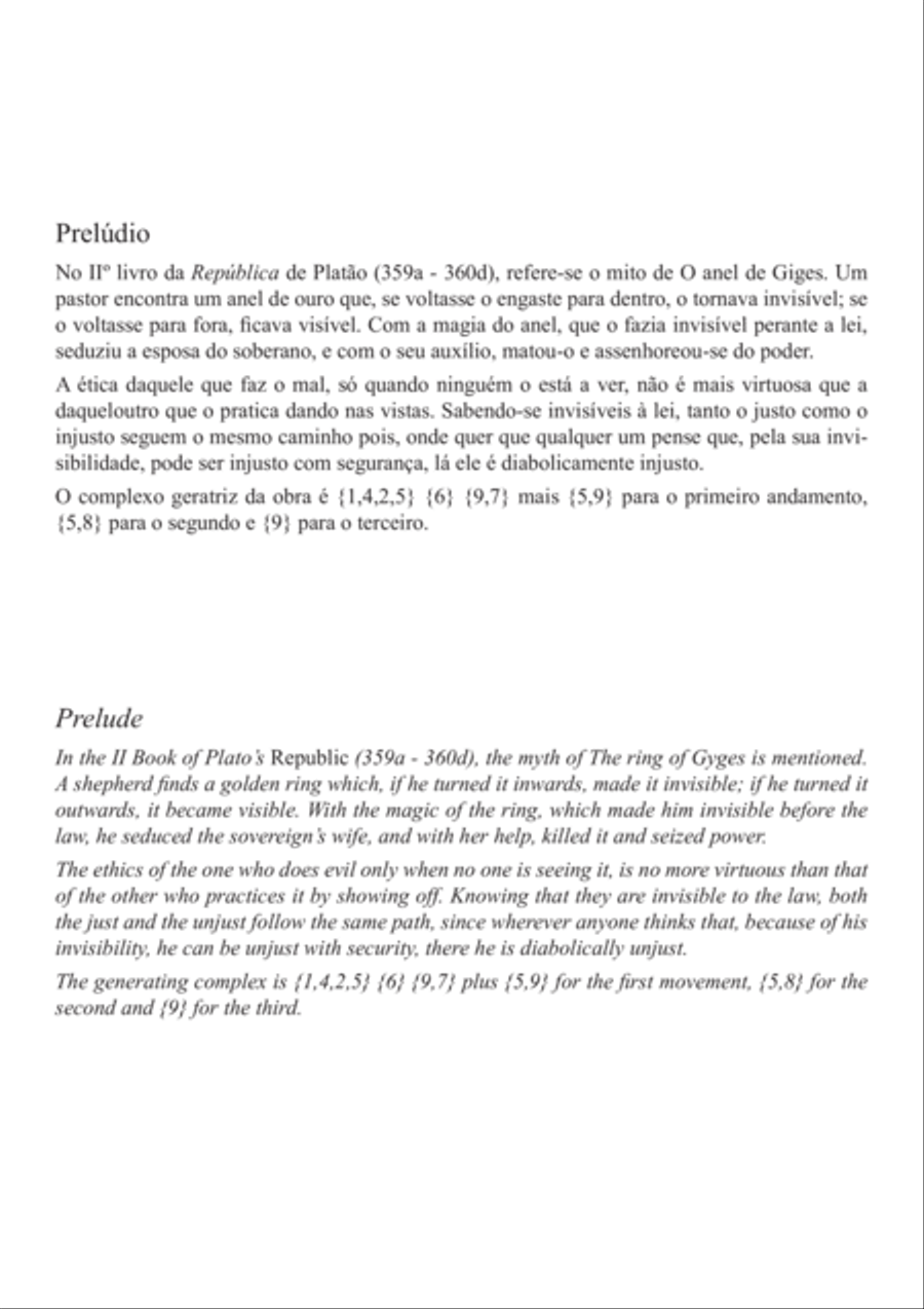 O anel de Giges / The ring of Gyges (Cl) Clarinet Solo scores gallery preview page 2