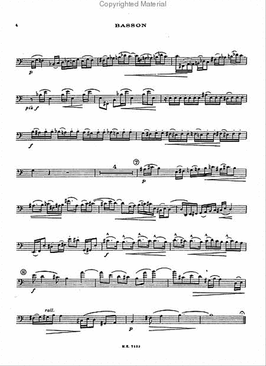 Tansman bassoon top