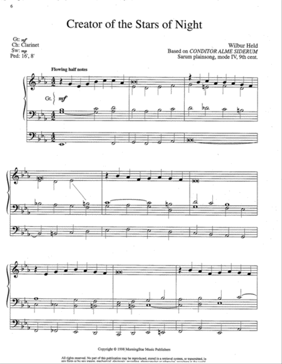 Four Advent Hymn Preludes, Set 2 Organ scores gallery preview page 3