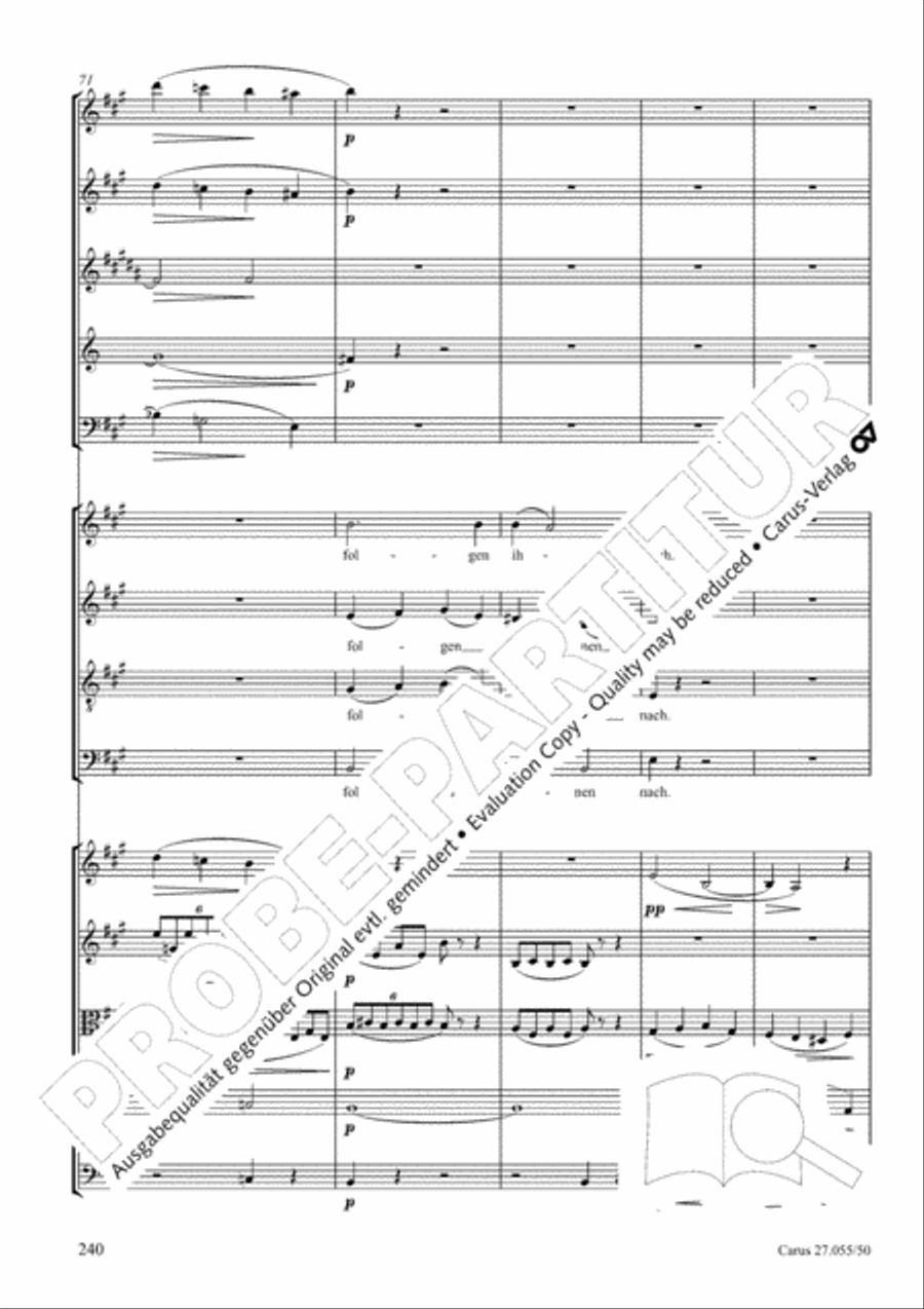 Ein Deutsches Requiem (German Requiem) 4-Part scores gallery preview page 247