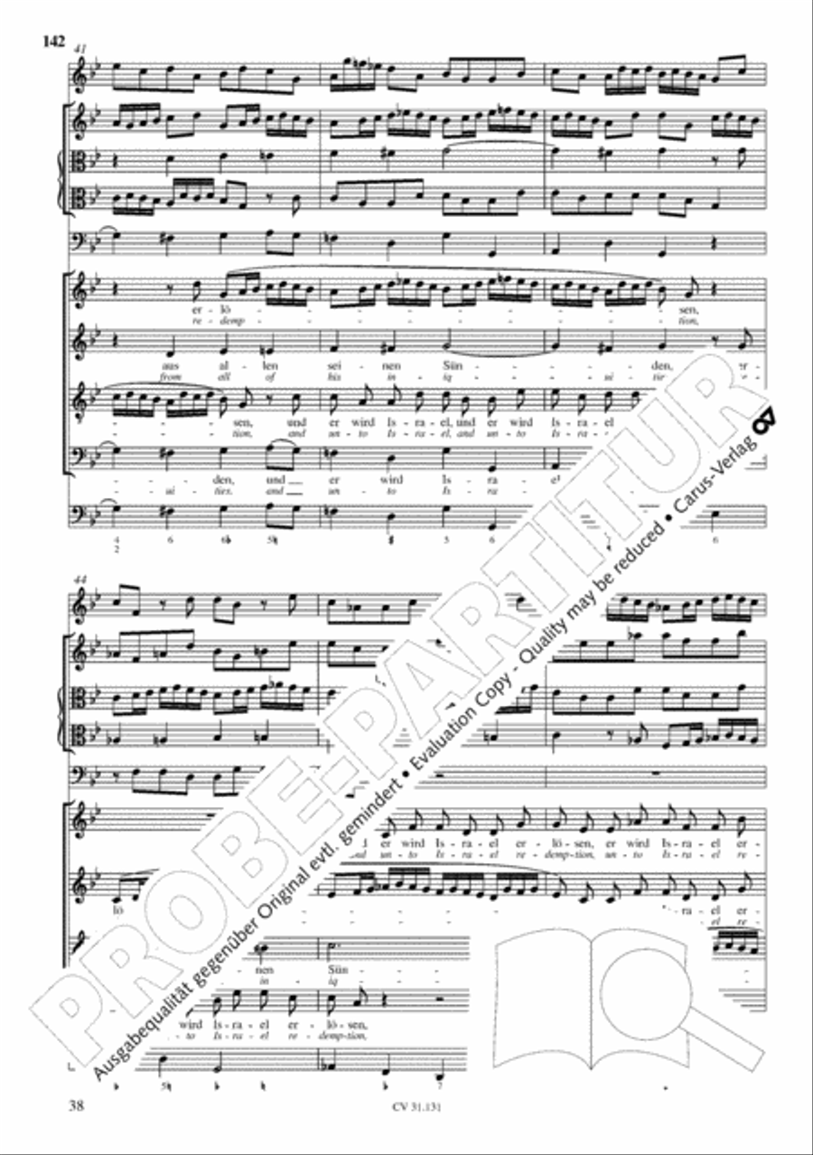 The Complete Sacred Vocal Works (Das geistliche Vokalwerk) Voice scores gallery preview page 143