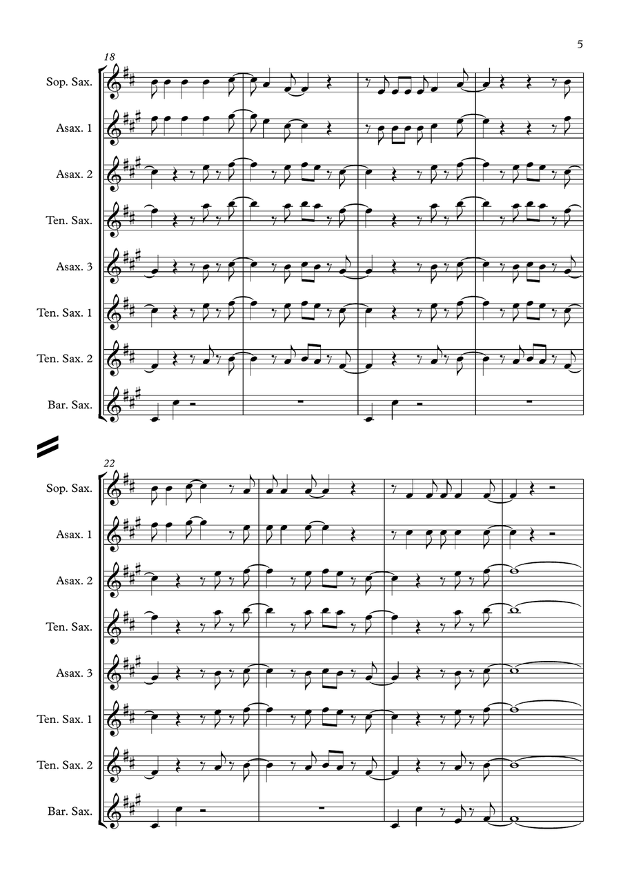 T.n.t. Woodwind Quintet scores gallery preview page 5