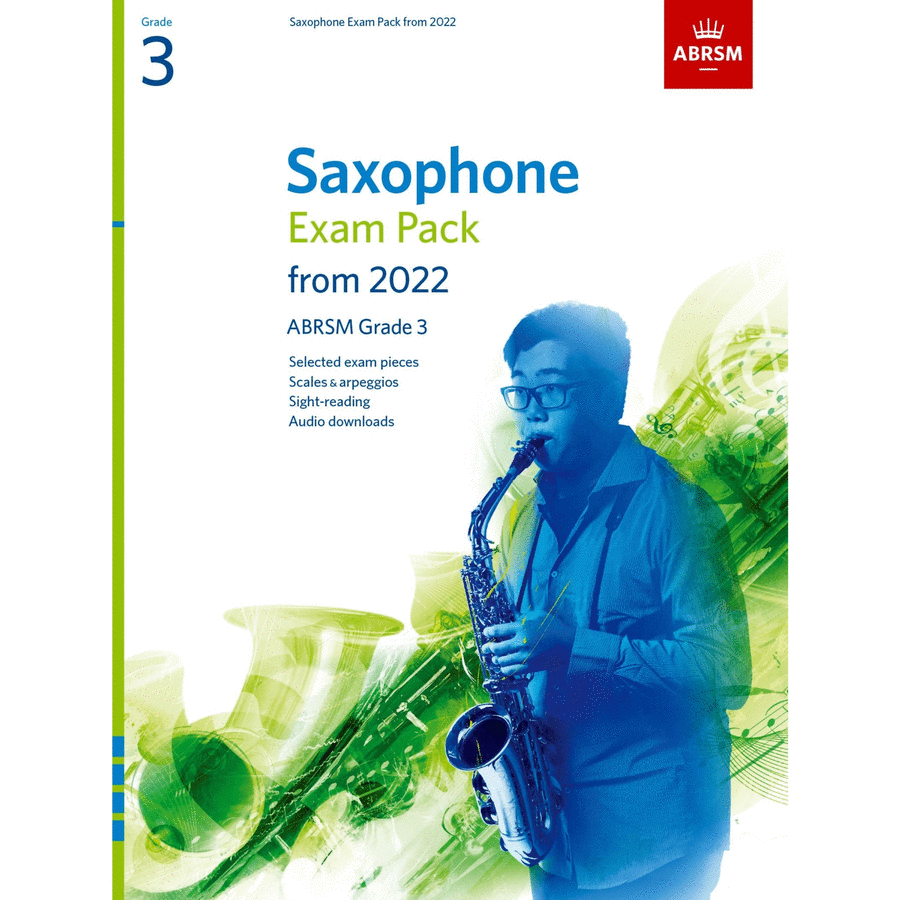 Saxophone Exam Pack from 2022, ABRSM Grade 3 Saxophone scores gallery preview page 1