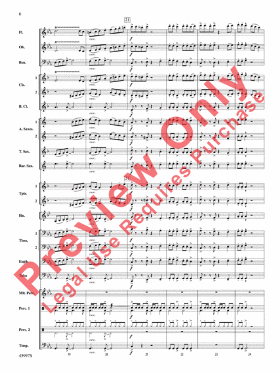 1st and Goal 1st and Goal Concert Band scores gallery preview page 7