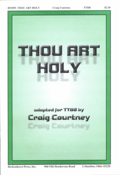 Thou Art Holy - TTBB image number null