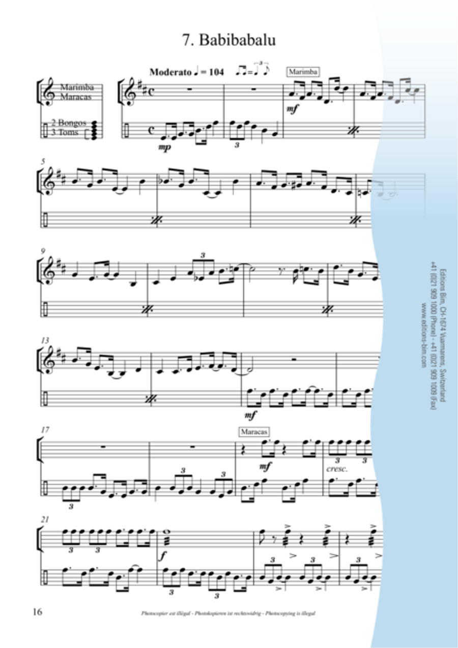 8 Escales 8 Escales Percussion scores gallery preview page 8