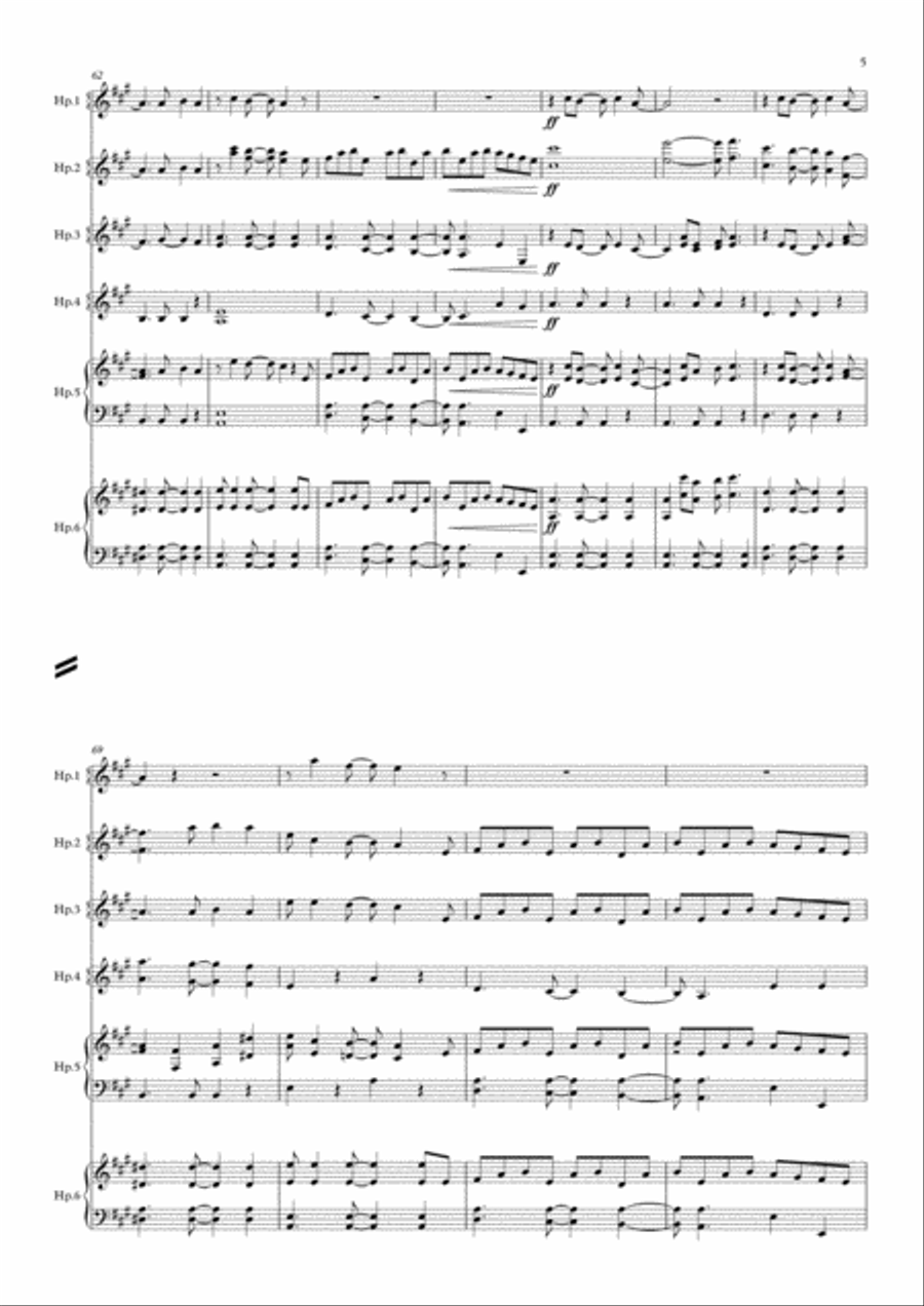 Here Comes The Sun Harp scores gallery preview page 5