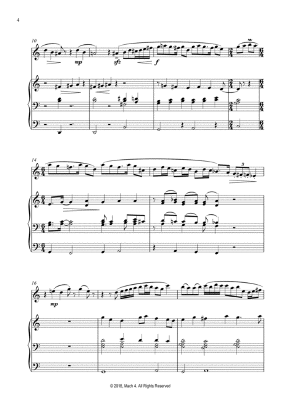 Trois Vignettes Woodwind Duet scores gallery preview page 4