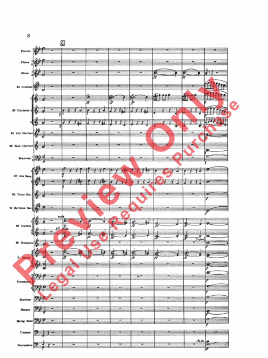 Marriage of Figaro Overture Concert Band scores gallery preview page 11
