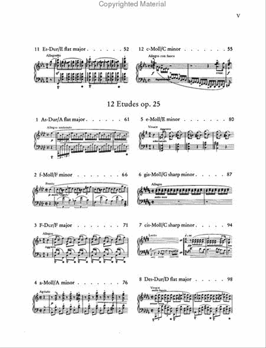 The Complete Etudes, Op. 10 / Op. 25 Chamber Music scores gallery preview page 3
