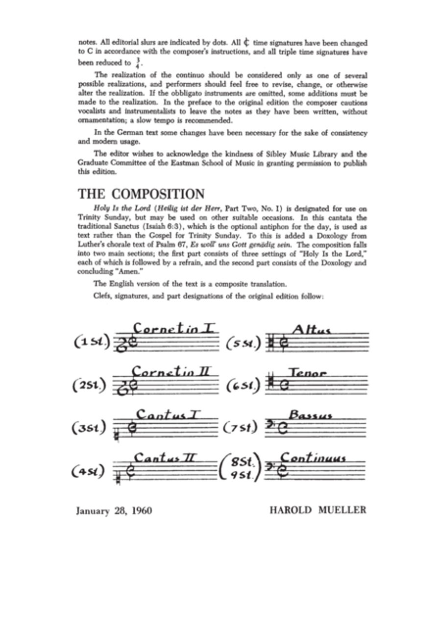 Holy Is the Lord / Heilig ist der Herr SSATB scores gallery preview page 3