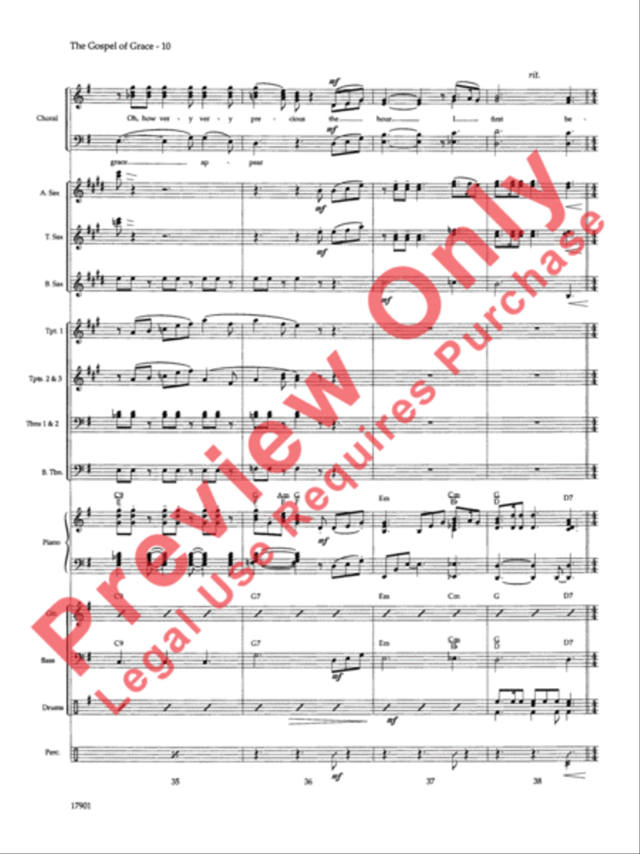 The Gospel of Grace The Gospel of Grace Choir scores gallery preview page 11