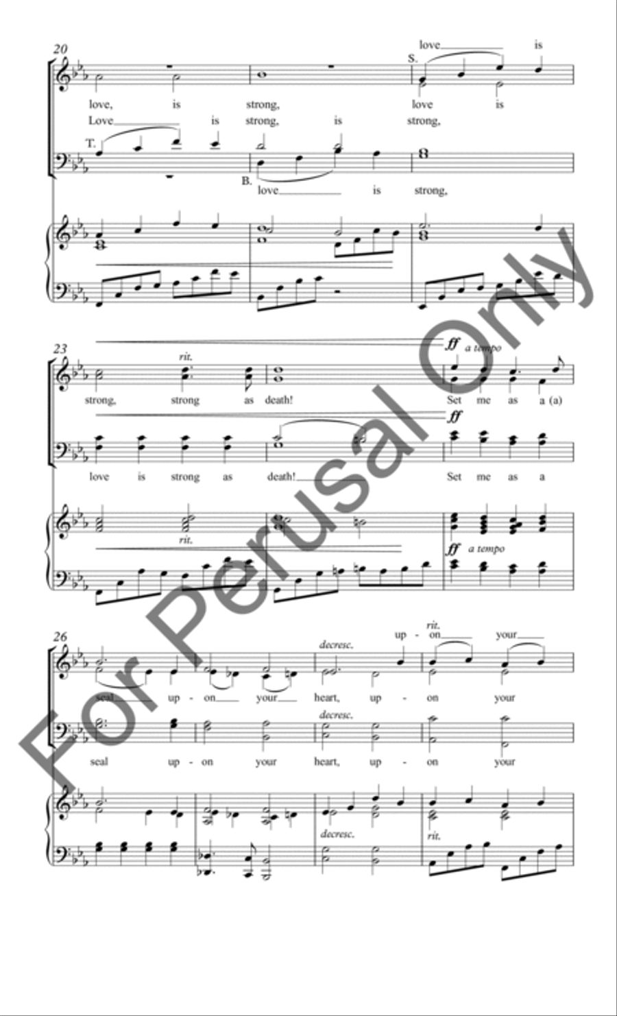 Set Me as a Seal 4-Part scores gallery preview page 4