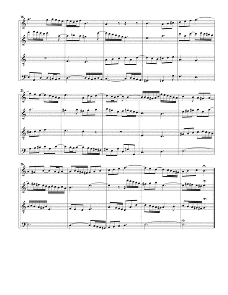 Christe, aller Welt Trost, BWV 673 from Klavier Uebung, III. Teil (arrangement for 4 recorders)