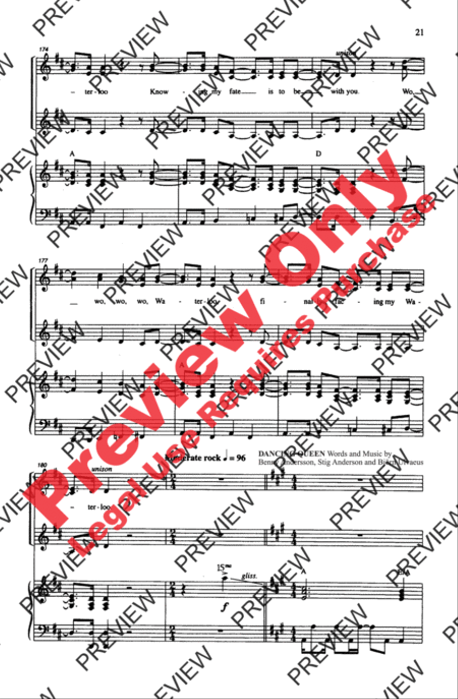 ABBA Forever! ABBA Forever! Women's Choir scores gallery preview page 21